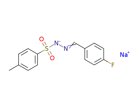 Molecular Structure of 107633-40-9 (4-fluorophenyl benzaldehyde-tosylhydrazone sodium salt)