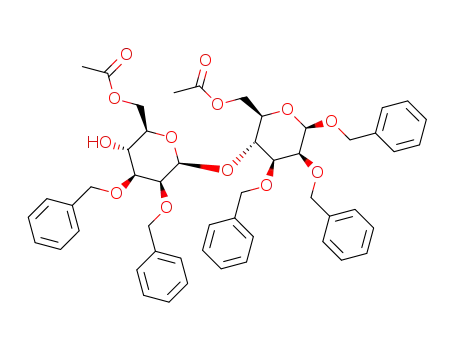 benzyl 2,3-di-O-benzyl-6-acetyl-4-O-(2,3-di-O-benzyl-6-O-acetyl-β-D-mannopyranosyi)-β-D-mannopyranoside