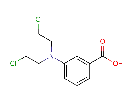 Molecular Structure of 3085-98-1 (3-(Bis(2-chloroethyl)amino)benzoic acid)