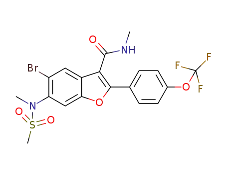 C<sub>19</sub>H<sub>16</sub>BrF<sub>3</sub>N<sub>2</sub>O<sub>5</sub>S