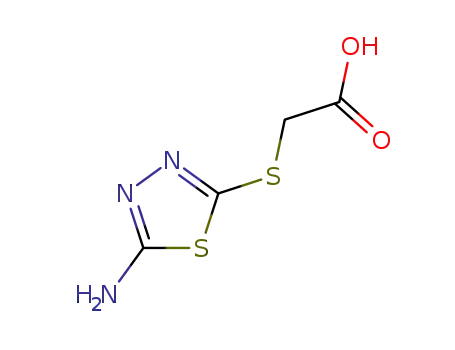 Molecular Structure of 32418-26-1 ((5-AMINO-[1,3,4]THIADIAZOL-2-YLSULFANYL)-ACETIC ACID)