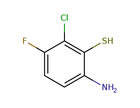 Molecular Structure of 917474-04-5 (6-amino-2-chloro-3-fluorobenzene-1-thiol)
