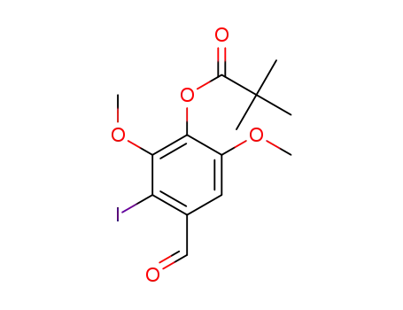 4-formyl-3-iodo-2,6-dimethoxyphenyl-2,2-dimethylpropanoate