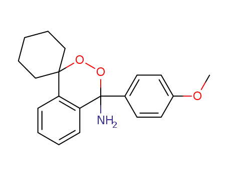 4-(4-methoxyphenyl)-4H-spiro[benzo[d][1,2]dioxine-1,1'-cyclohexan]-4-amine