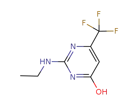 Molecular Structure of 338792-66-8 (2-(ETHYLAMINO)-6-(TRIFLUOROMETHYL)-4-PYRIMIDINOL)