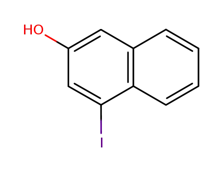 Molecular Structure of 90800-21-8 (3-Hydroxy-1-iodonaphthalene)