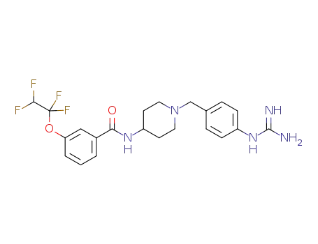 N-(1-(4-guanidinobenzyl)piperidin-4-yl)-3-(1,1,2,2-tetrafluoroethoxy)benzamide