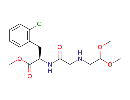 (R)-N-[N-(2,2-dimethoxyethyl)glycinyl]-2-chlorophenylalanine methyl ester