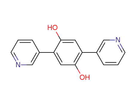 Molecular Structure of 1013635-39-6 (2,5-di(pyridin-3-yl)benzene-1,4-diol)