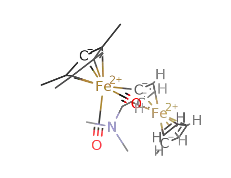 rac-1-(dicarbonyl(pentamethylcyclopentadienyl)iron)-2-(N,N-dimethylaminomethyl)ferrocene