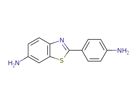 Molecular Structure of 50862-59-4 (6-Benzothiazolamine, 2-(4-aminophenyl)-)
