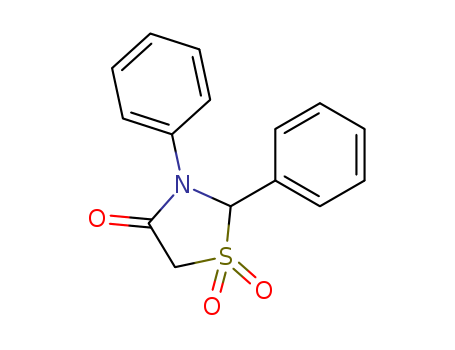 4-Thiazolidinone, 2,3-diphenyl-, 1,1-dioxide