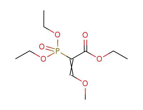 Molecular Structure of 1227779-17-0 (ethyl 3-methoxy-2-diethoxyphosphorylacrylate)