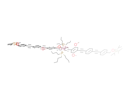 trans-(bis{[2,5-dimethoxy-4-(2-{4-[2-(4-{[(triisopropylsilyl)oxy]methyl}phenyl)ethynyl]-phenyl}ethynyl)phenyl]ethyne}bis(tri-n-butylphosphine))platinum