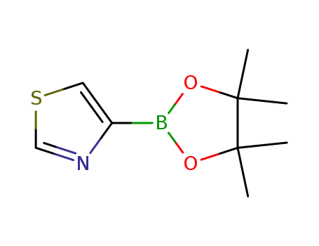 Molecular Structure of 1083180-00-0 (thiazol-4-ylboronic acid pinacol ester)