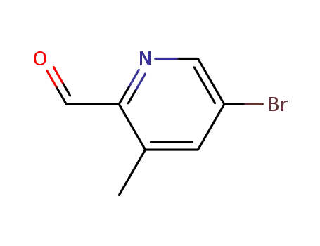 Molecular Structure of 376587-53-0 (5-BROMO-3-METHYL-2-PYRIDINECARBALDEHYDE)