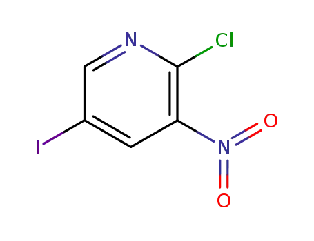 Molecular Structure of 426463-05-0 (2-Chloro-5-iodo-3-nitropyridine)