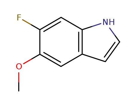 Molecular Structure of 63762-83-4 (6-fluoro-5-methoxy-1H-indole)