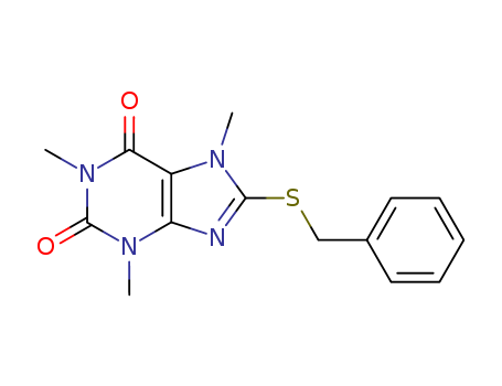 1H-Purine-2,6-dione,3,7-dihydro-1,3,7-trimethyl-8-[(phenylmethyl)thio]- cas  24851-28-3