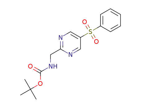 tert-butyl N-[[5-(benzenesulfonyl)pyrimidin-2-yl]methyl]carbamate