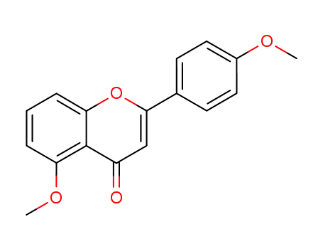Molecular Structure of 6697-63-8 (5-methoxy-2-(4-methoxyphenyl)-4H-chromen-4-one)
