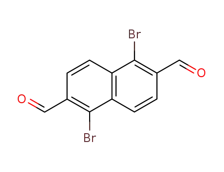 1,5-dibromonaphthalene-2,6-dicarbaldehyde