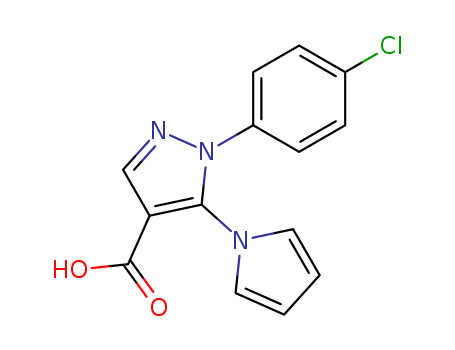 1-(4-chlorophenyl)-5-(1H-pyrrol-1-yl)-1H-pyrazole-4-carboxylic acid
