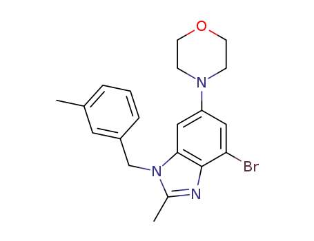 4-(4-bromo-2-methyl-1-(3-methylbenzyl)-1H-benzo[d]imidazol-6-yl)morpholine