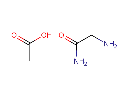 Molecular Structure of 105359-66-8 (GLYCINE AMIDE ACETATE)