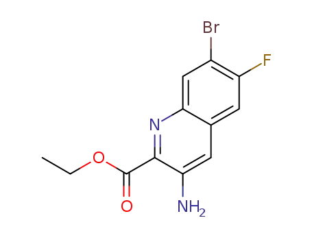 ethyl 3-amino-7-bromo-6-fluoroquinoline-2-carboxylate