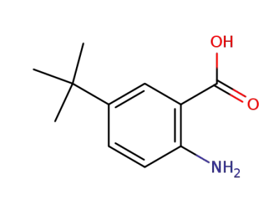 Molecular Structure of 2475-77-6 (2-AMINO-5-TERT-BUTYL-BENZOIC ACID)