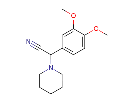 2-(3,4-dimethoxyphenyl)-2-(piperidin-1-yl)acetonitrile