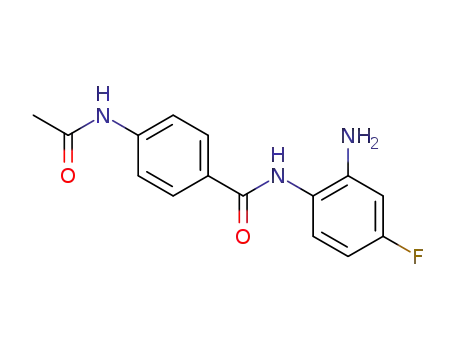Molecular Structure of 1550053-02-5 (4-acetamido-N-(2-amino-4-fluorophenyl)benzamide)