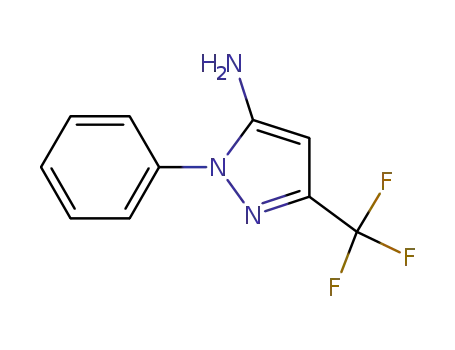 Molecular Structure of 182923-55-3 (2-PHENYL-5-TRIFLUOROMETHYL-2H-PYRAZOL-3-YLAMINE)