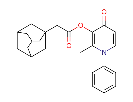 2-methyl-1-phenylpyridine-4-one-3-yladamantan-1-yl ethanoate