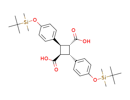 (1R,2R,3S,4S)-2,4-bis(4-((tert-butyldimethylsilyl)oxy)phenyl)cyclobutane-1,3-dicarboxylic acid