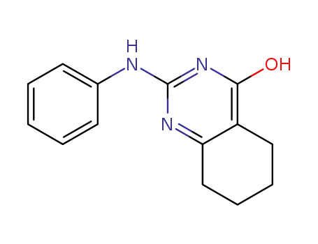 Molecular Structure of 97041-36-6 (4(1H)-Quinazolinone, 5,6,7,8-tetrahydro-2-(phenylamino)-)