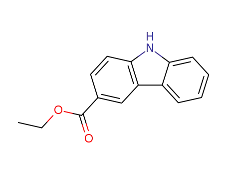 Molecular Structure of 51035-14-4 (9H-Carbazole-3-carboxylic acid, ethyl ester)