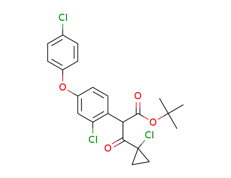 tert-butyl 2-(2-chloro-4-(4-chlorophenoxy)phenyl)-3-(1-chlorocyclopropyl)-3-oxopropanoate