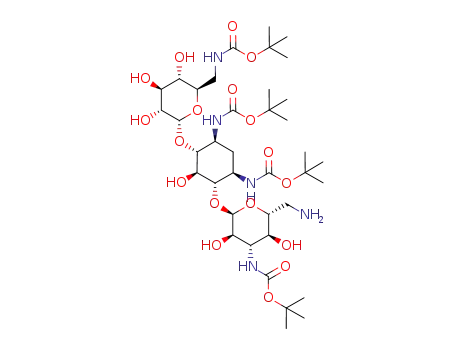 1,3,6',3''-tetra-N-(tert-butoxycarbonyl)-6''-amino-6''-deoxy-kanamycin A