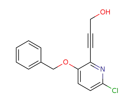 3-(3-(benzyloxy)-6-chloropyridin-2-yl)prop-2-yn-1-ol