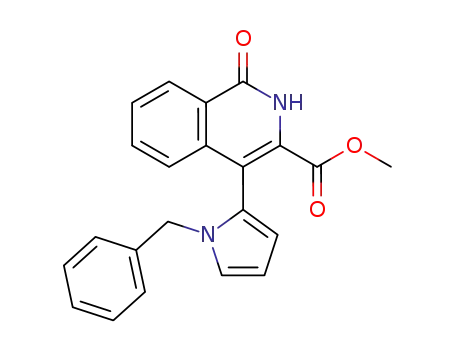 4-(1-benzyl-1H-pyrrol-2-yl)-1-oxo-1,2-dihydro-isoquinoline-3-carboxylic acid methyl ester
