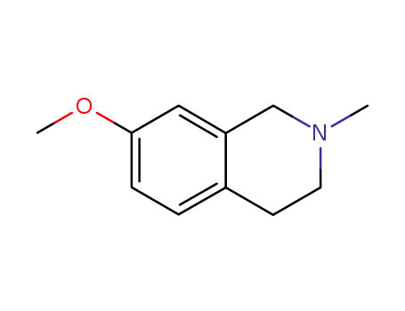 Molecular Structure of 54893-23-1 (7-methoxy-2-methyl-1,2,3,4-tetrahydroisoquinoline)