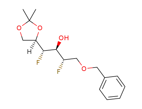 (1S,2S,3S)-4-(benzyloxy)-1-((R)-2,2,-dimethyl-1,3-dioxolan-4-yl)-1,3-difluorobutan-2-ol