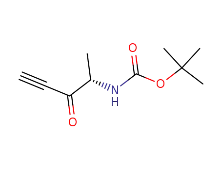 Molecular Structure of 97973-95-0 (Carbamic acid, [(1S)-1-methyl-2-oxo-3-butynyl]-, 1,1-dimethylethyl ester (9CI))