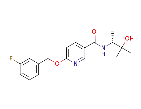 (R)-6-((3-fluorobenzyl)oxy)-N-(3-hydroxy-3-methylbutan-2-yl)nicotinamide