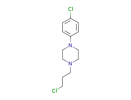 Molecular Structure of 6323-14-4 (1-(4-chlorophenyl)-4-(3-chloropropyl)piperazine)