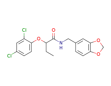 N-[3,4-(methylenedioxy)benzyl]-2-(2,4-dichlorophenoxy)butanamide