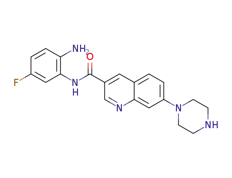 N-(2-amino-5-fluorophenyl)-7-(piperazin-1-yl)quinoline-3-carboxamide