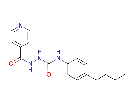 Molecular Structure of 897343-09-8 (2-isonicotinoyl-N-(4-butylphenyl)hydrazinecarboxamide)